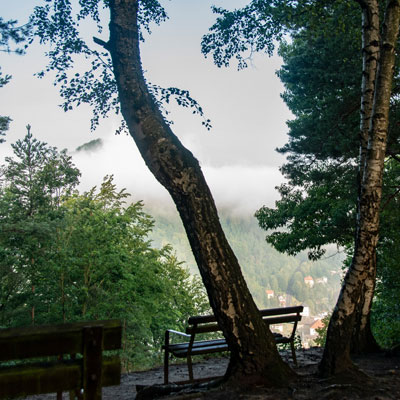 Die Schöne Aussicht im Nebel