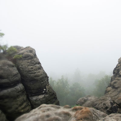 Der Gohrisch im Nebel