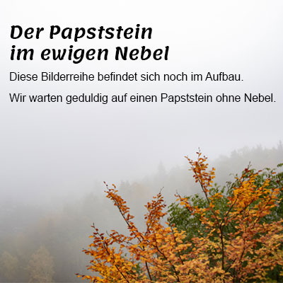 Der Papststein im ewigen Nebel